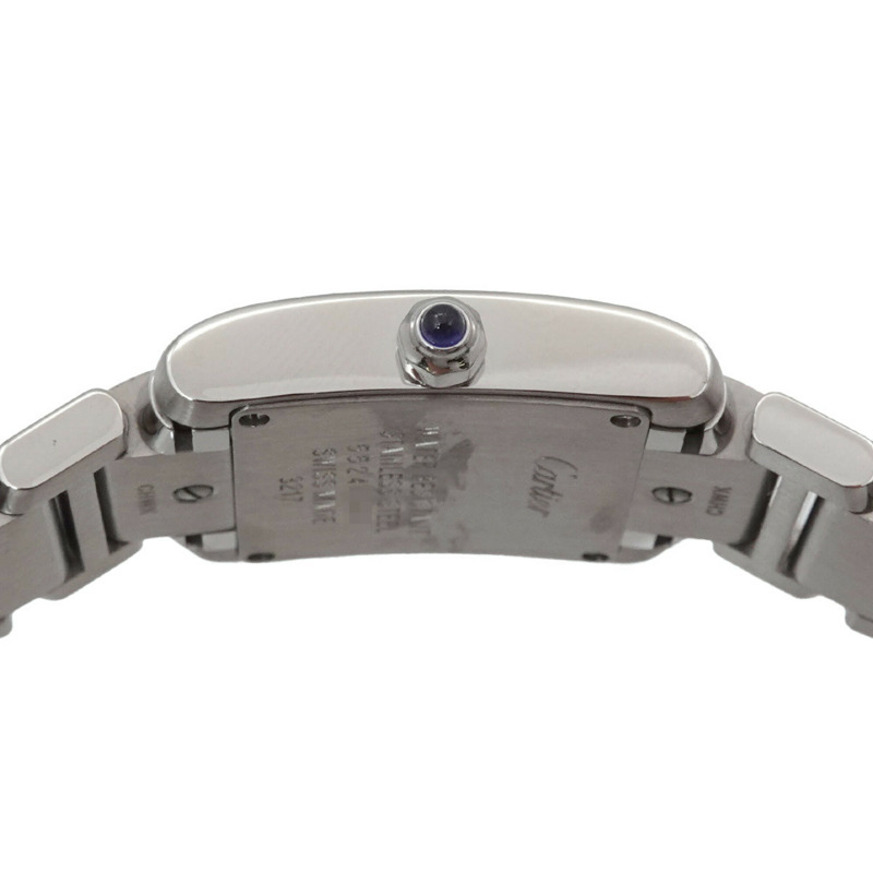 卡地亞 Tank Française SM W51008Q3 女士腕錶，象牙色，石英錶-4