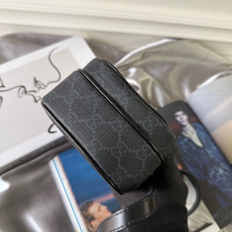 Interlocking G 標誌迷你拉鍊二用包(黑灰色)-8