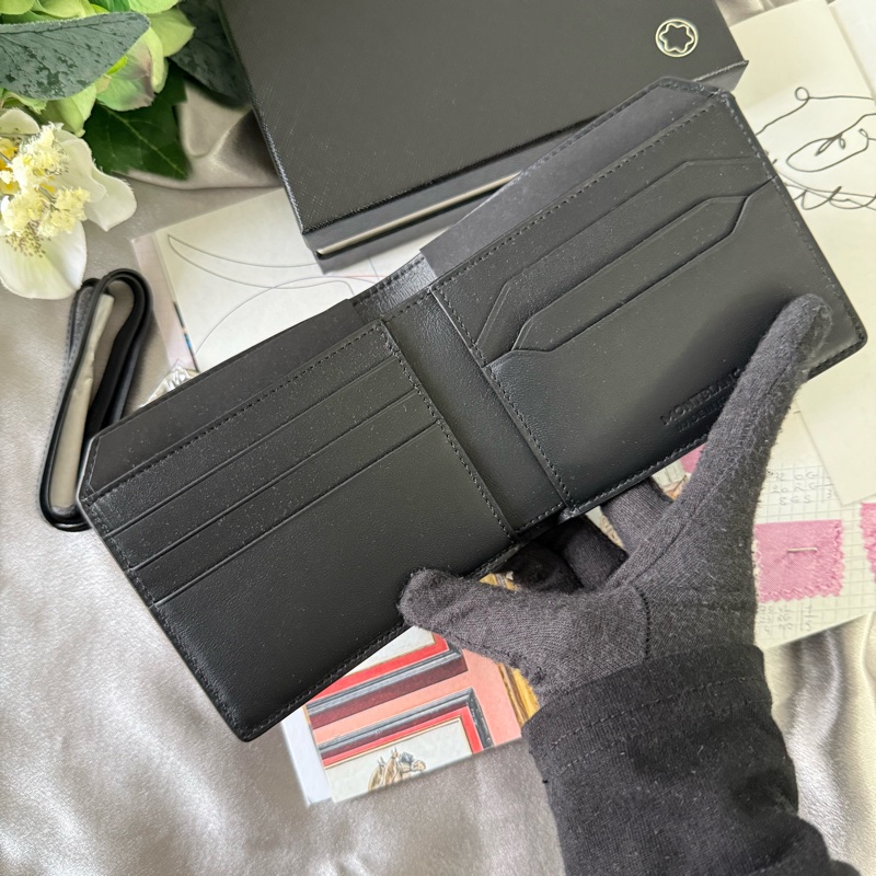 Meisterstuck 大班系列附掛繩6卡對開短夾(黑色)-6