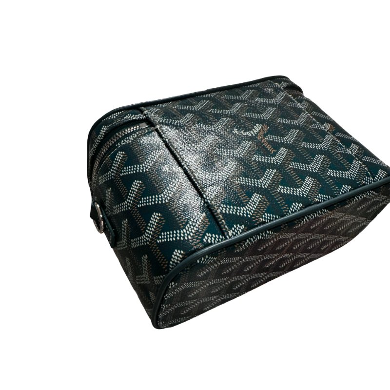 Used GOYARD Vanity case Shoulder Bag Green PHW-4