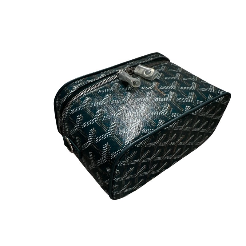 Used GOYARD Vanity case Shoulder Bag Green PHW-13