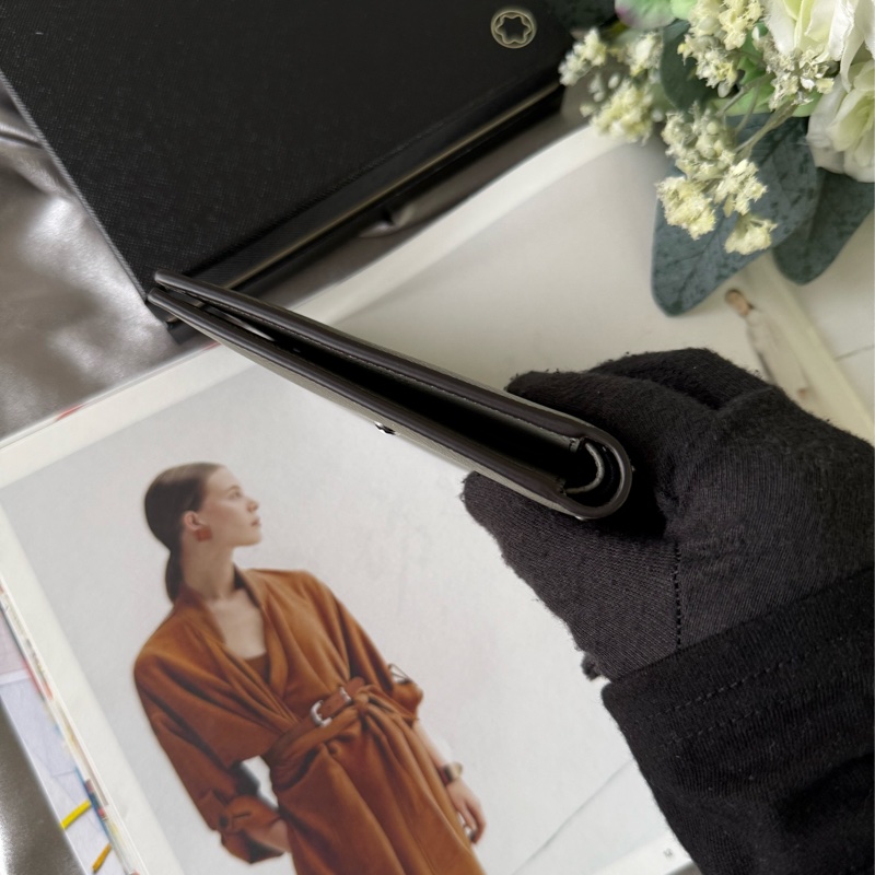 匠心系列防刮牛皮對開8卡短夾(灰色)-4