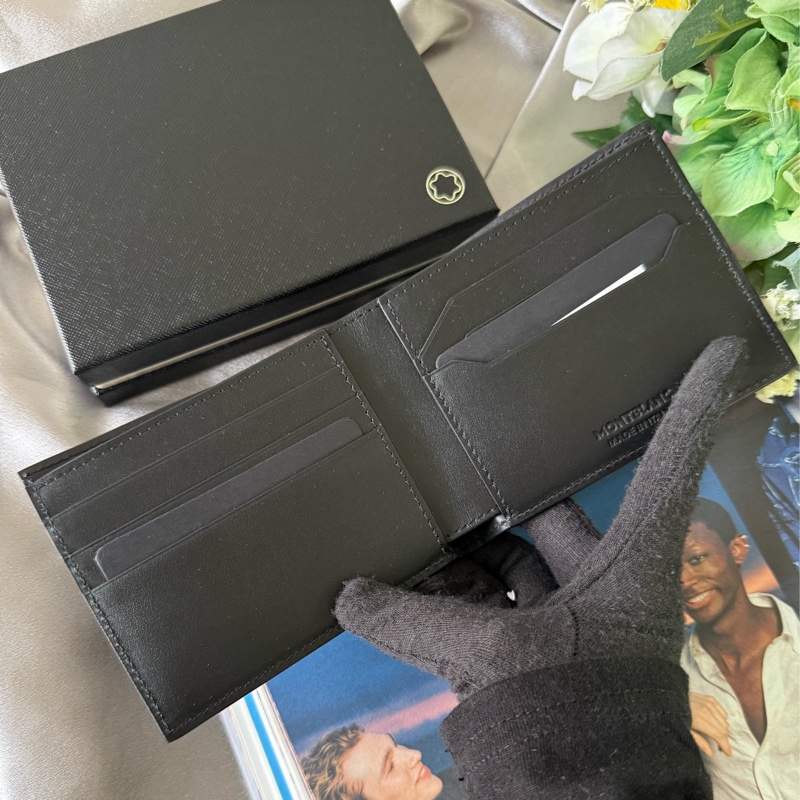 Extreme 風尚系列3.0 牛皮對開6卡短夾(黑色)-6