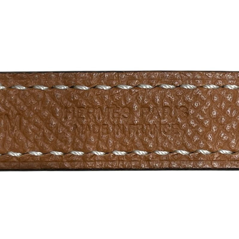 HERMES 愛馬仕 LUCKY 15 皮革 黑色 金釦 SIZE:80-5