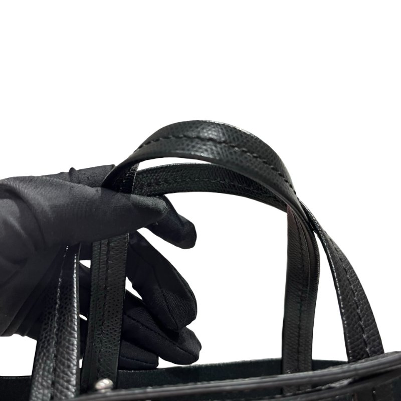 Used CÉLINE Calfskin Leather Small Cabas Cross Body Bag-5