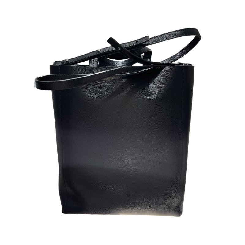 Used CÉLINE Calfskin Leather Small Cabas Cross Body Bag-6