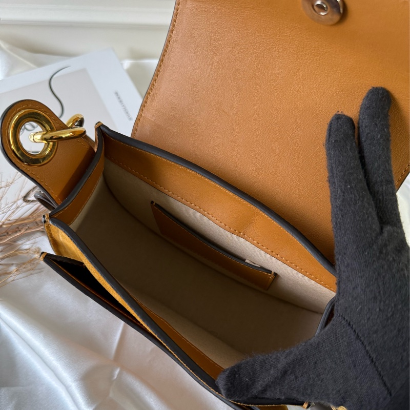 Tess Small Bag 壓鱷魚紋牛皮肩背/斜背二用包(秋葉棕)-6