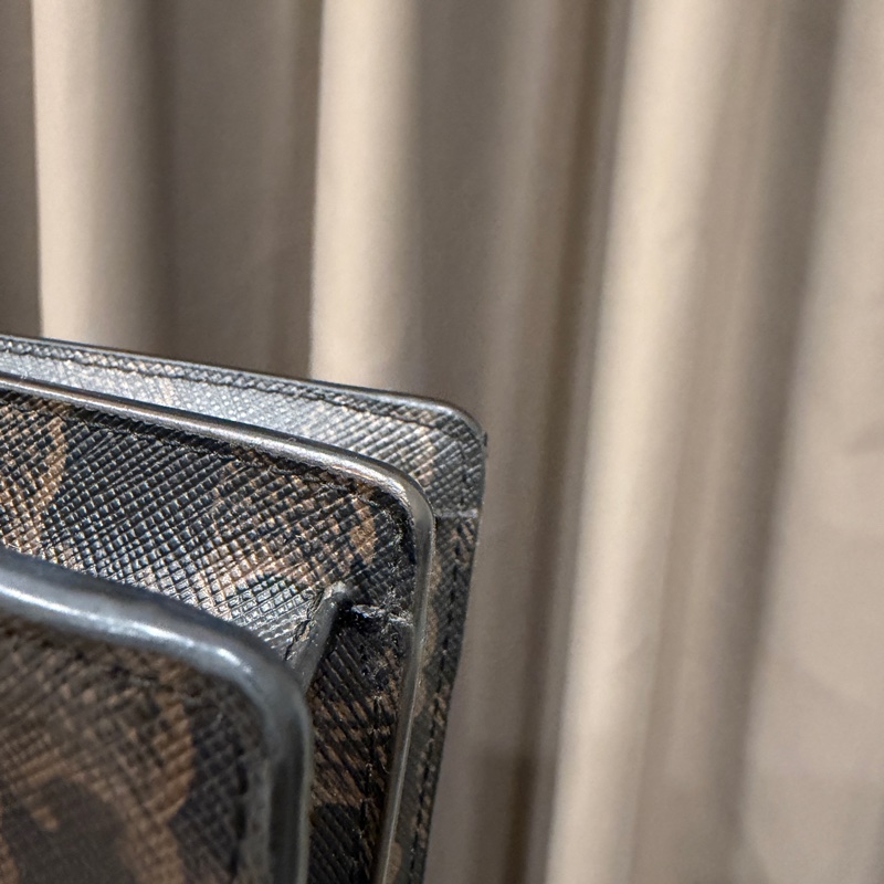 Celine PVC咖牛皮斜背WOC-10