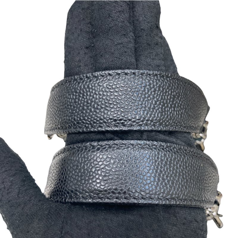 CHANEL 香奈兒 GST TOTE BAG 托特包 荔枝牛皮 黑色 銀釦-14