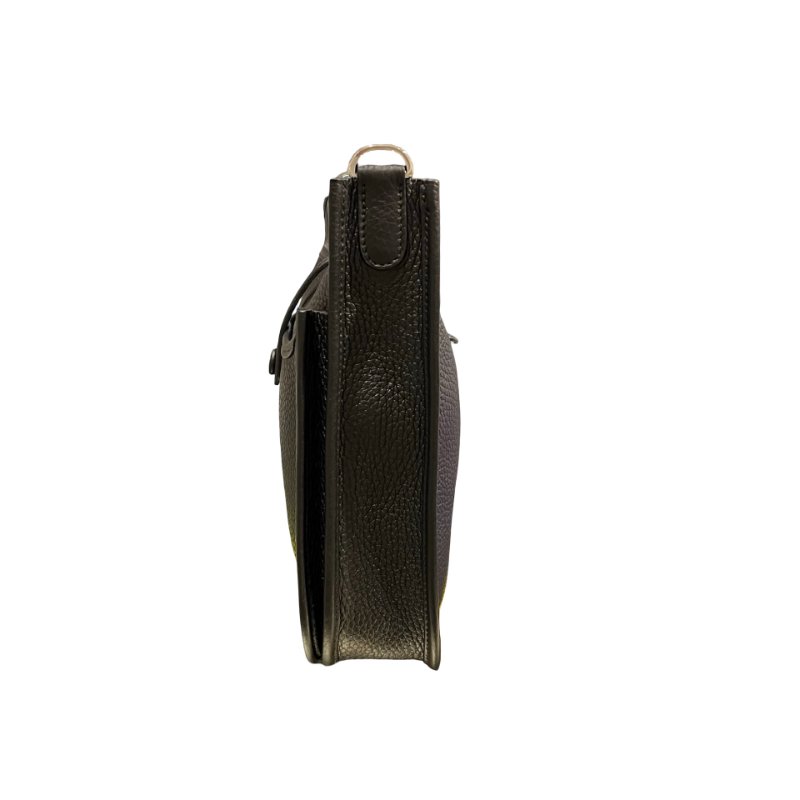 Used Hermès Evelyne Cross Body Bag Black PHW-2