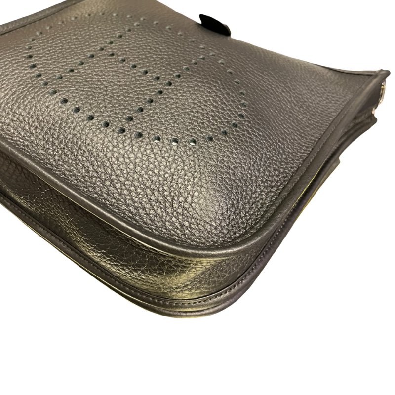 Used Hermès Evelyne Cross Body Bag Black PHW-13