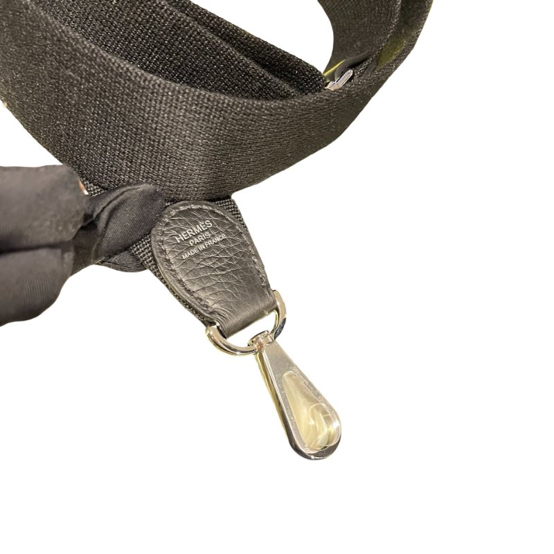 Used Hermès Evelyne Cross Body Bag Black PHW-15