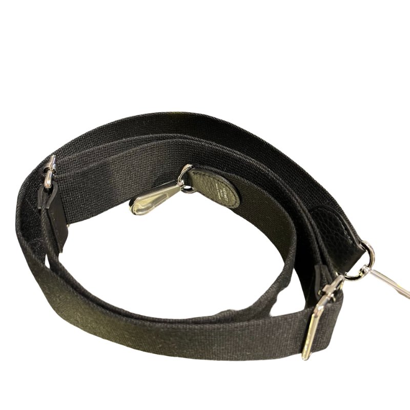 Used Hermès Evelyne Cross Body Bag Black PHW-20