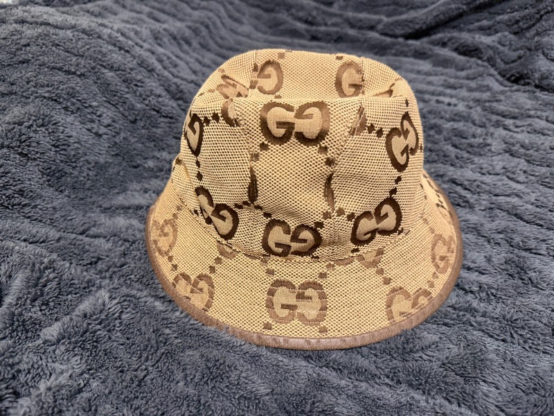 GUCCI JUMBO GG 超新少戴漁夫帽 頭圍58 可戴 內裡乾淨無痕-0