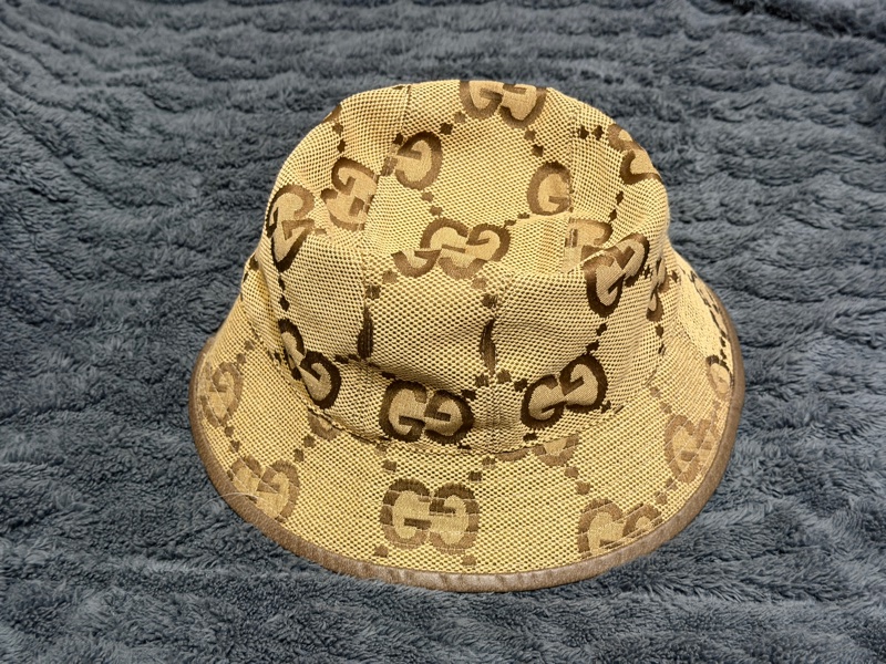 GUCCI JUMBO GG 超新少戴漁夫帽 頭圍58 可戴 內裡乾淨無痕-3