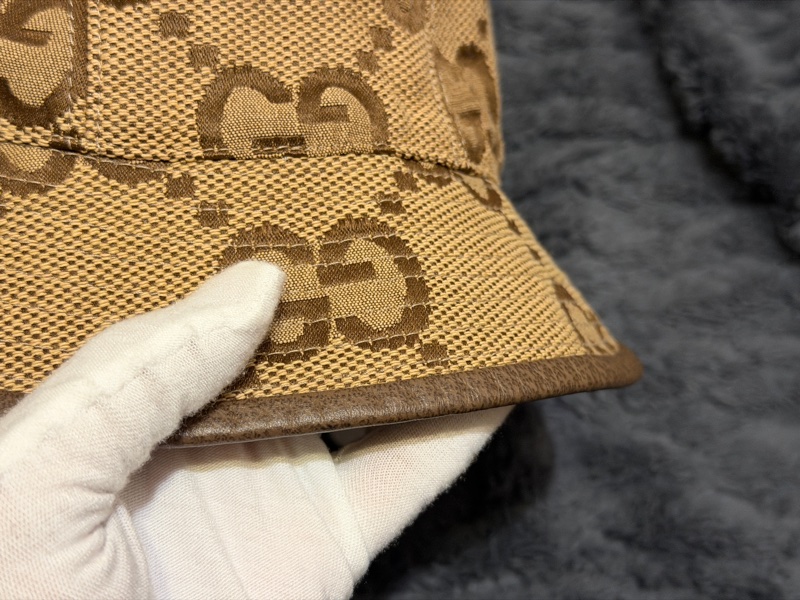 GUCCI JUMBO GG 超新少戴漁夫帽 頭圍58 可戴 內裡乾淨無痕-5