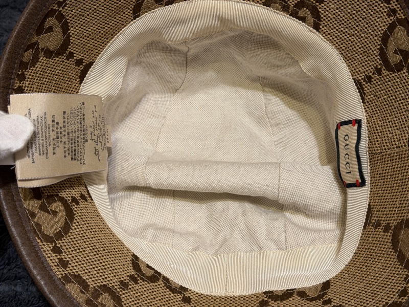 GUCCI JUMBO GG 超新少戴漁夫帽 頭圍58 可戴 內裡乾淨無痕-6