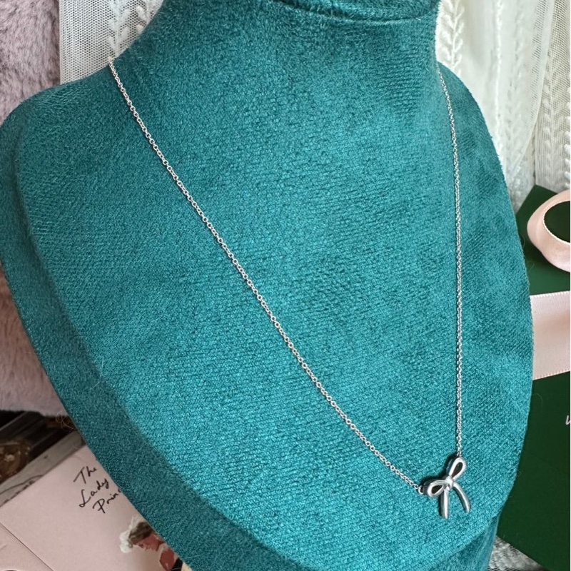 蒂芙尼 純銀 頸鏈 項鏈 鎖骨鏈 Tiffany & Co bow 蝴蝶結 純銀項鍊 925-12