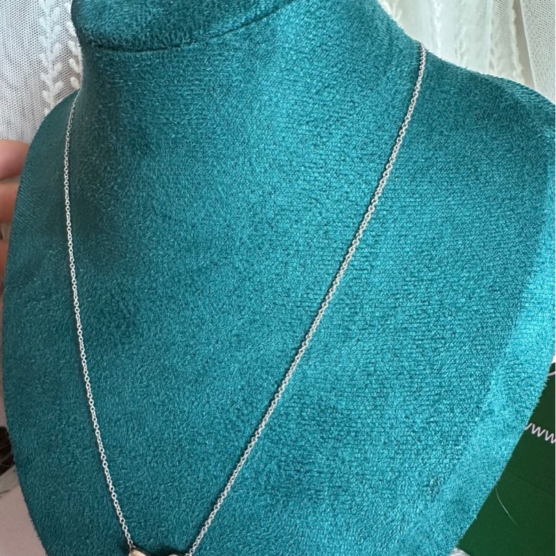 蒂芙尼 純銀 頸鏈 項鏈 鎖骨鏈 Tiffany & Co bow 蝴蝶結 純銀項鍊 925-14