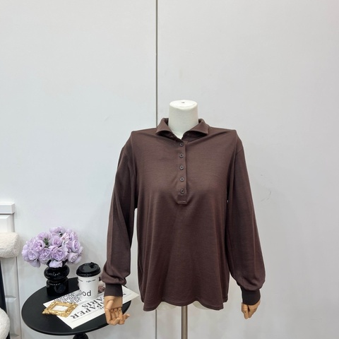 Dior 深棕色Polo 衫