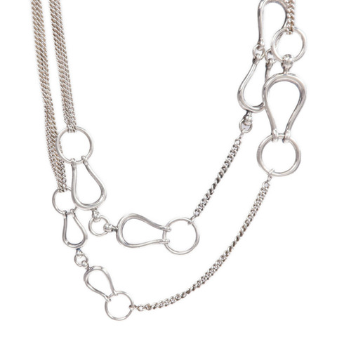 HERMES 925純銀Collier Sautoir Arabesque項鍊