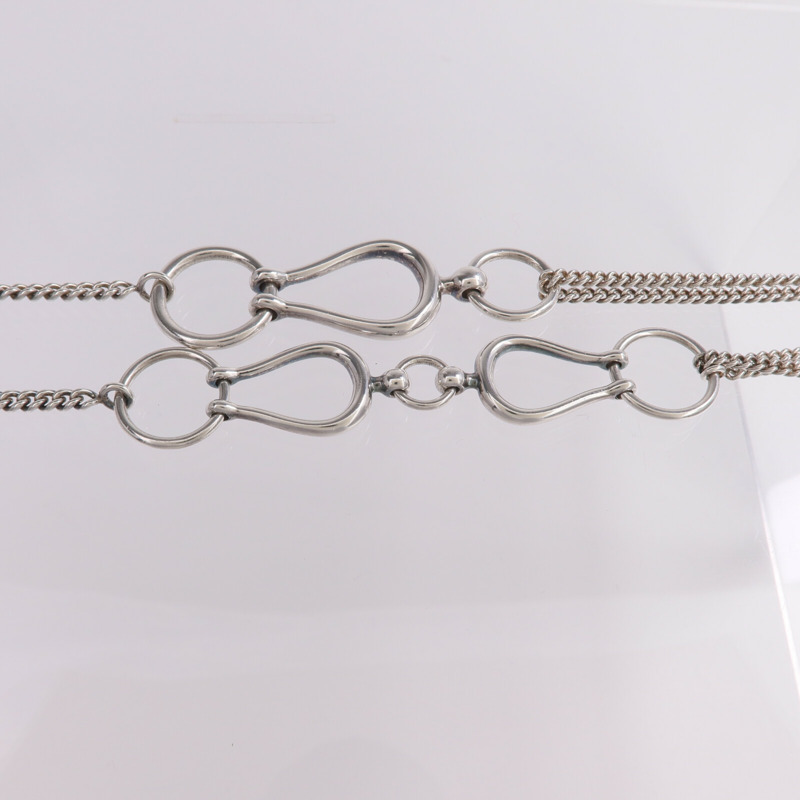 HERMES 925純銀Collier Sautoir Arabesque項鍊-2