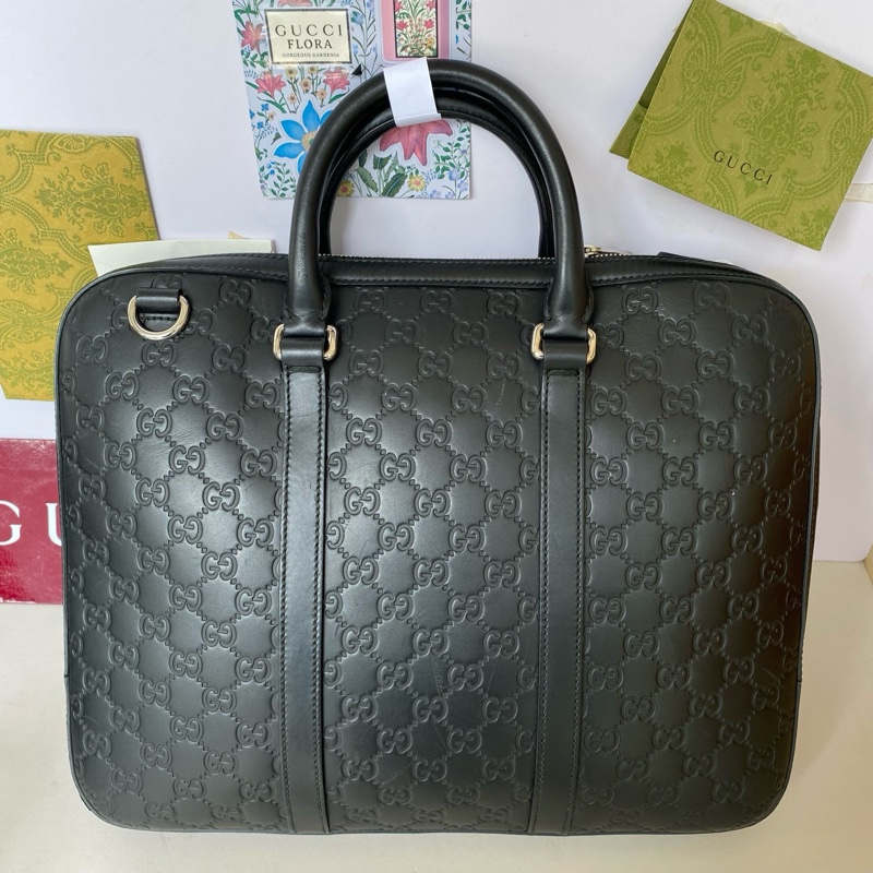 古馳/Gucci  男士黑色公事包 38cm × 29cm × 4cm-3