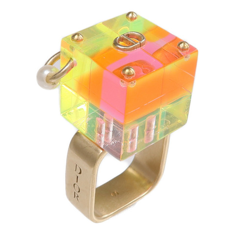 Dior PVC/金屬Ring戒指US#6
