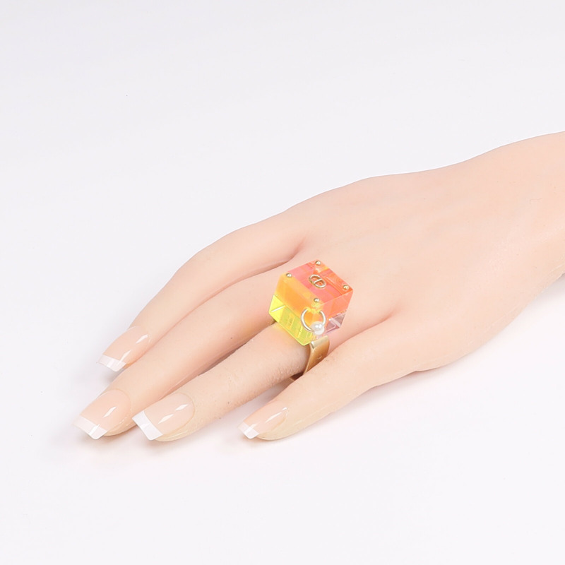 Dior PVC/金屬Ring戒指US#6-8