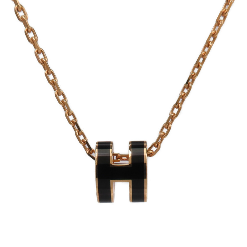 HERMES 金屬Mini Pop H Necklace項鍊-2