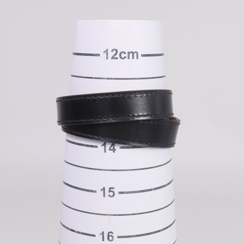 HERMES Box Calf皮革Kelly Double Tour金扣手鏈Noir-11