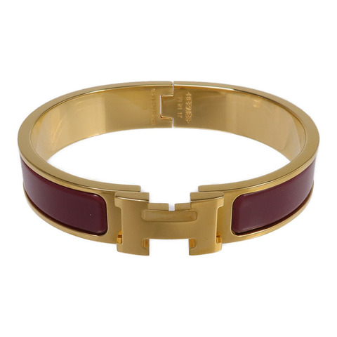 HERMES 金屬/琺瑯Clic H Bracelet手鐲