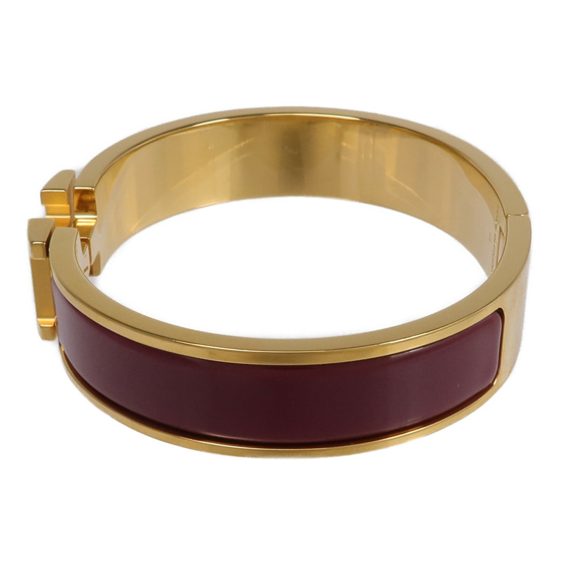 HERMES 金屬/琺瑯Clic H Bracelet手鐲-1