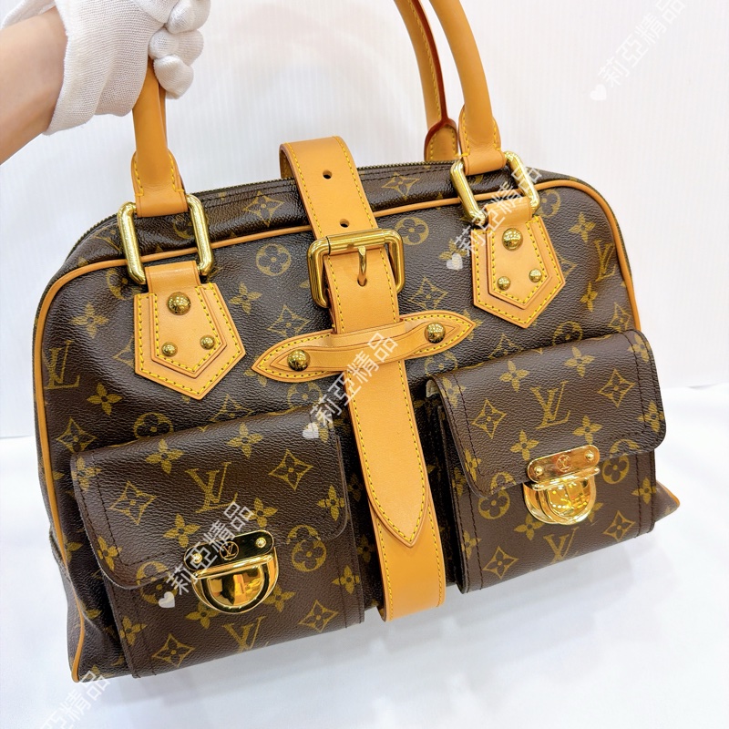 莉亞精品♡LV 曼哈頓手提包 二手美包-2