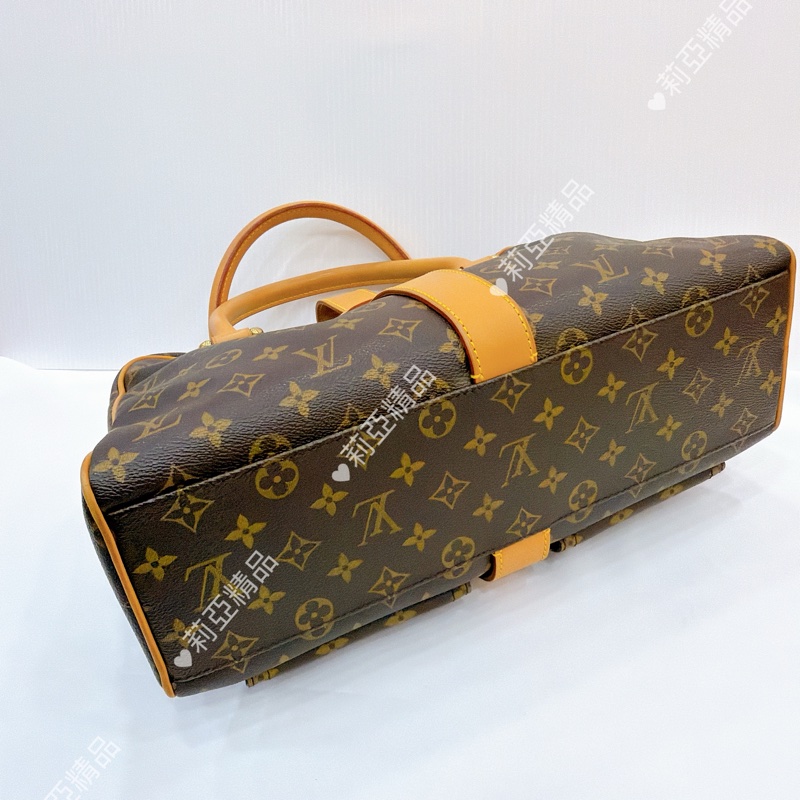 莉亞精品♡LV 曼哈頓手提包 二手美包-5