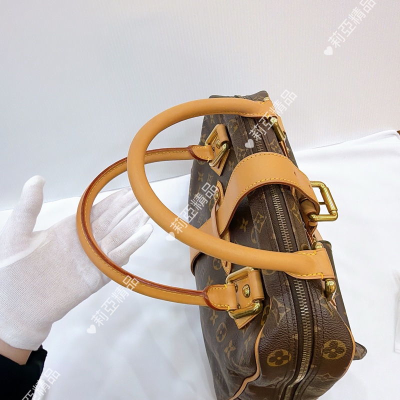 莉亞精品♡LV 曼哈頓手提包 二手美包-12