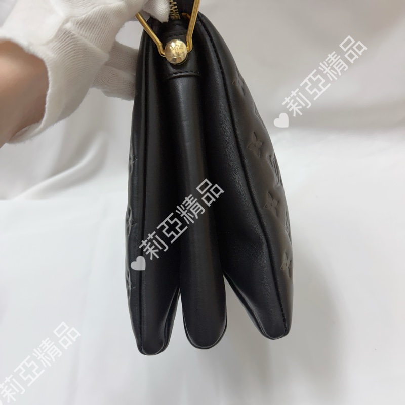 莉亞精品♡ Lv  Coussin MM 黑金 二手美包-6
