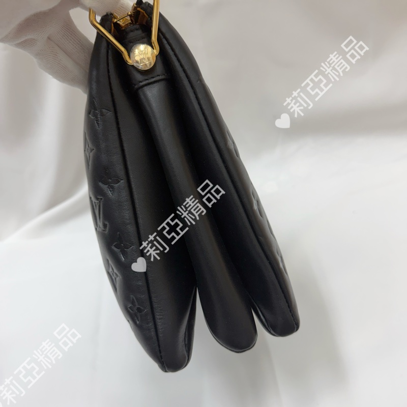 莉亞精品♡ Lv  Coussin MM 黑金 二手美包-7
