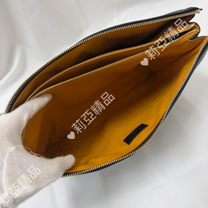 莉亞精品♡ Lv  Coussin MM 黑金 二手美包-12