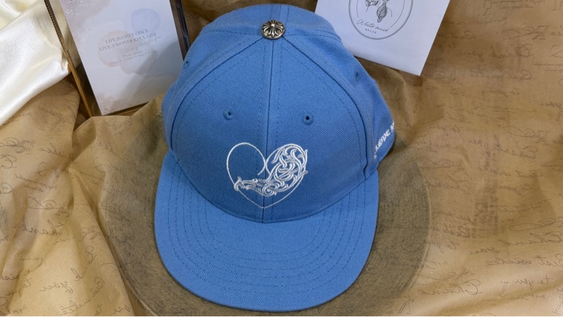 Chorme Hearts 克羅心 藍色愛心藤蔓刺繡棒球帽 配件：無-1