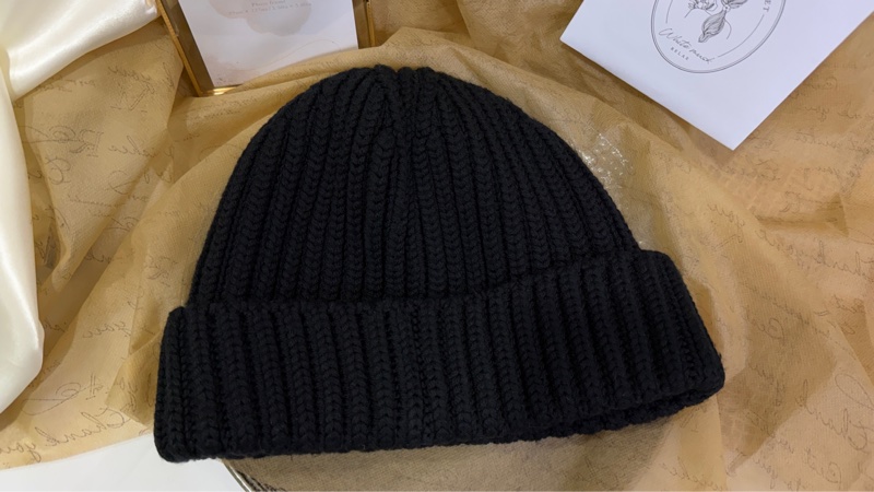 Prada 黑色羊毛冷帽-2