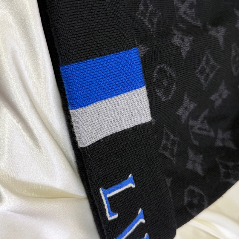 Louis Vuitton 22年M77954學院風針織帽條紋羊毛 Noir 款-2