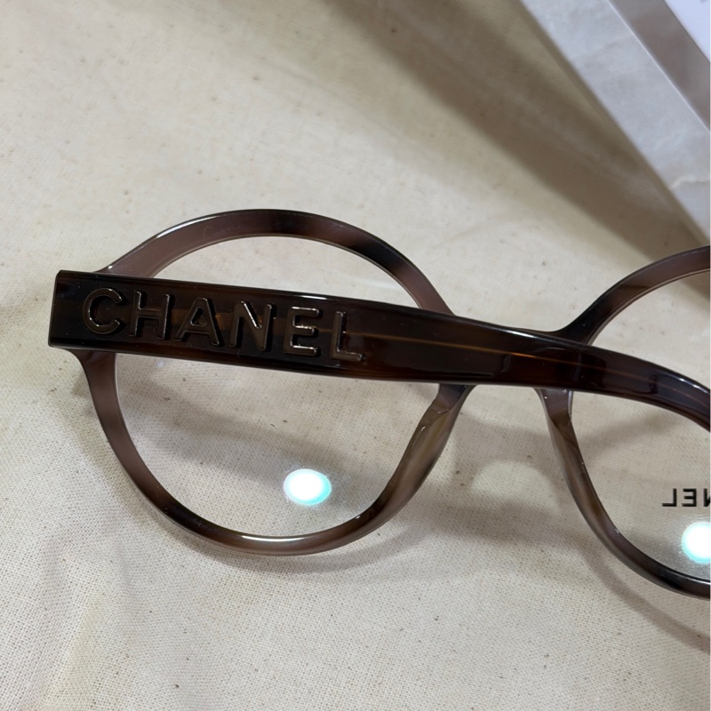 Chanel香奈兒 CH3388 琥珀色香奈兒基本款 復古圓框眼鏡 小香眼鏡 精品眼鏡-2