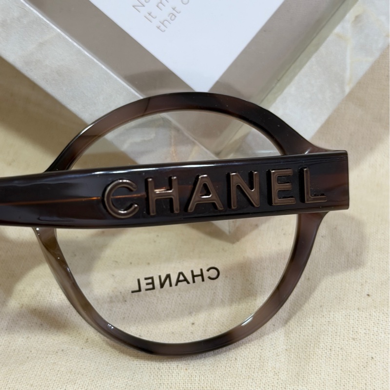 Chanel香奈兒 CH3388 琥珀色香奈兒基本款 復古圓框眼鏡 小香眼鏡 精品眼鏡-3