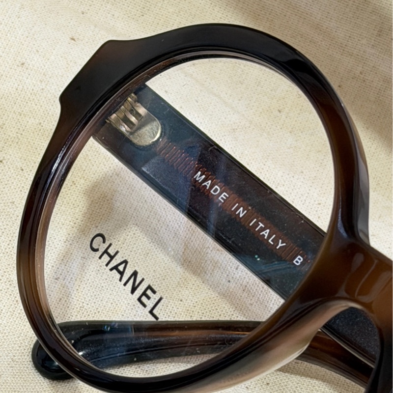 Chanel香奈兒 CH3388 琥珀色香奈兒基本款 復古圓框眼鏡 小香眼鏡 精品眼鏡-7