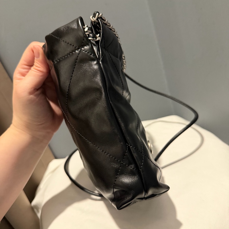 Chanel 香奈兒 mini22 黑銀-5