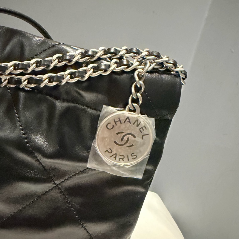 Chanel 香奈兒 mini22 黑銀-7