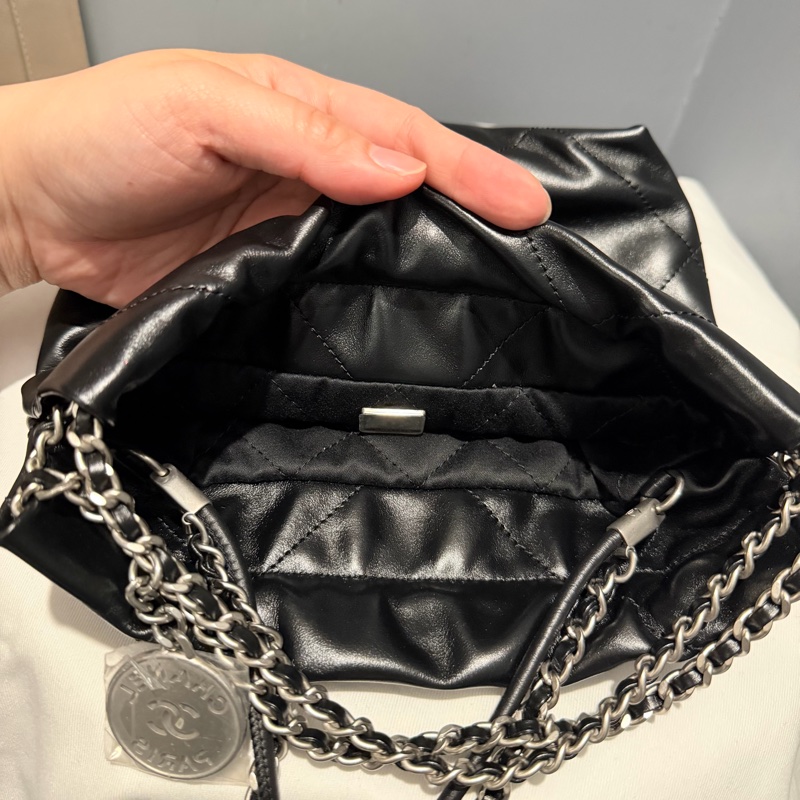 Chanel 香奈兒 mini22 黑銀-10
