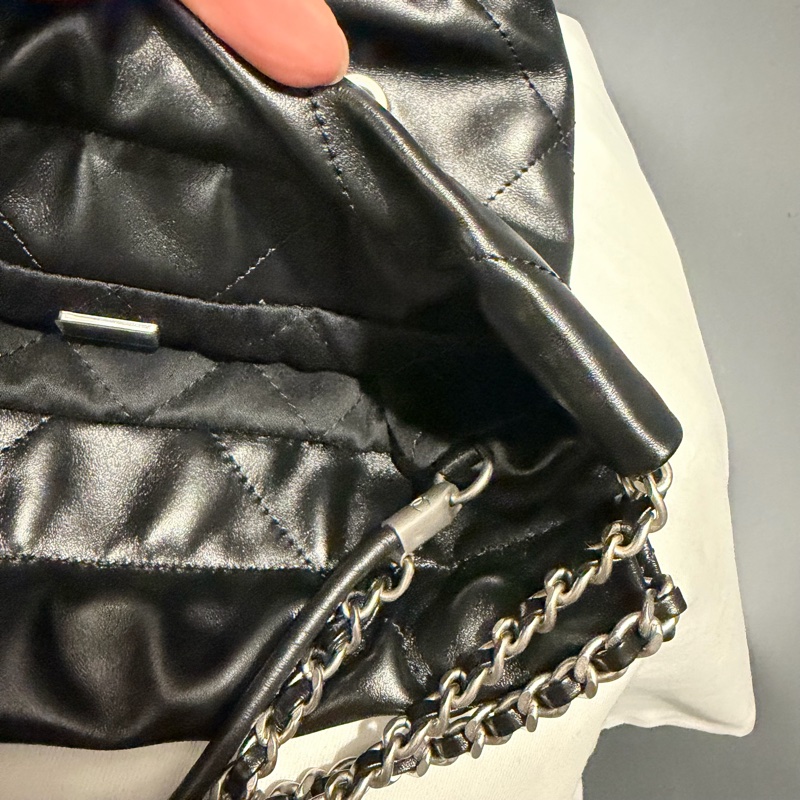 Chanel 香奈兒 mini22 黑銀-12