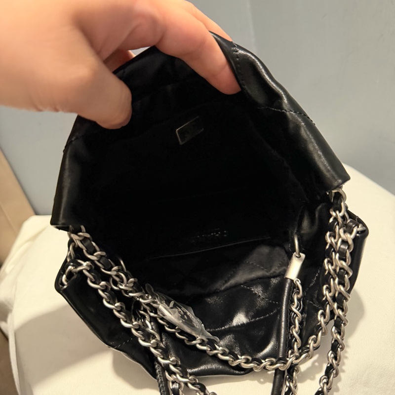 Chanel 香奈兒 mini22 黑銀-14